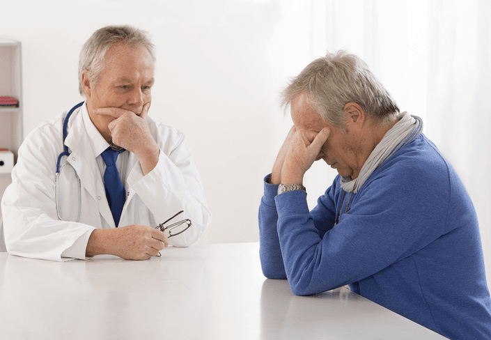cita con el médico para la prostatitis aguda
